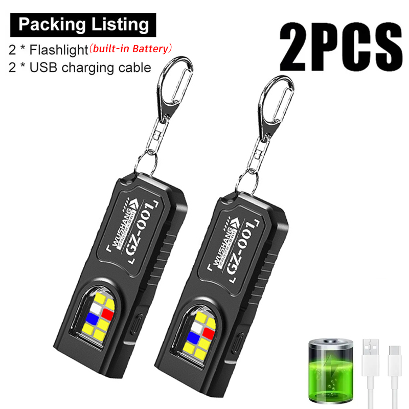 Fishing Light - Porte-clés multifonctionnel avec lampe torche rechargeable